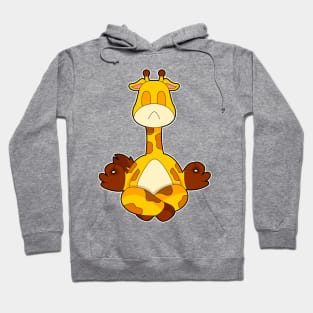 Giraffe Yoga Meditation Gymnastics Hoodie